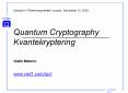 Kvantekryptografi med fotoner i optiske fibre PowerPoint PPT Presentation
