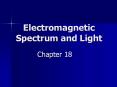 Electromagnetic Spectrum and Light PowerPoint PPT Presentation