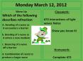 Monday March 12, 2012 PowerPoint PPT Presentation