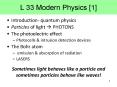 L 33 Modern Physics [1] PowerPoint PPT Presentation