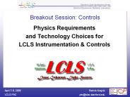 Breakout Session: Controls