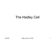 The Hadley Cell