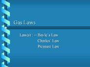 Gas Laws