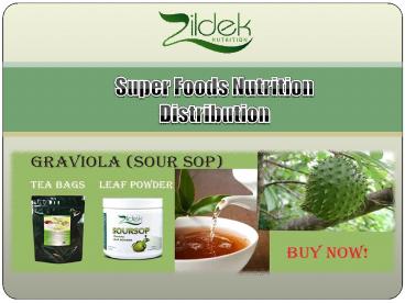 Super Foods Nutrition Distribution