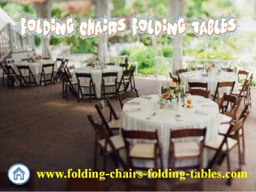 Folding Chairs and Tables Larry