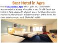 Book Best Budget Hotel in Agra PowerPoint PPT Presentation