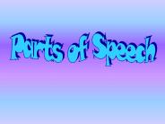 Parts of Speech