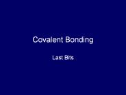 Covalent Bonding