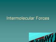 Intermolecular Forces
