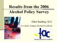 Results from the 2006 Alcohol Policy Survey PowerPoint PPT Presentation