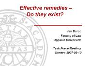Effective remedies 