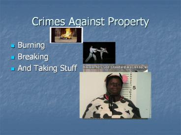 Crimes Against Property