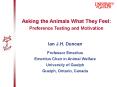 Asking the Animals What They Feel: PowerPoint PPT Presentation
