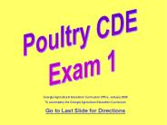 Poultry CDE