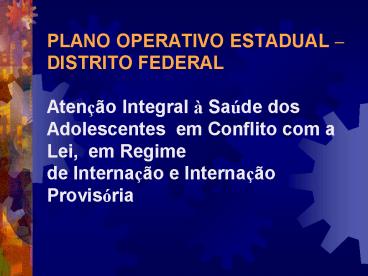 PLANO OPERATIVO ESTADUAL 