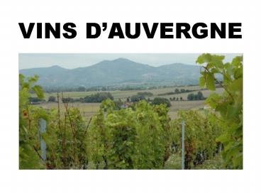 Les vins du Beaujolais