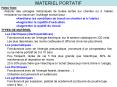 MATERIEL PORTATIF PowerPoint PPT Presentation