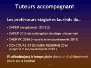 Tuteurs accompagnant