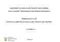 DEPARTMENT OF AGRICULTURE, FORESTRY AND FISHERIES 2014/15 QUARTER 1 PERFORMANCE AND EXPENDITURE REPORTS   PRESENTATION TO THE PORTFOLIO COMMITTEE ON AGRICULTURE, FORESTRY AND FISHERIES PowerPoint PPT Presentation