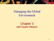 Chapter 3 with Duane Weaver