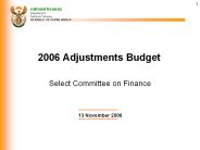 Select Committee on Finance