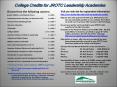 College Credits for JROTC Leadership Academies PowerPoint PPT Presentation