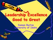 Leadership Excellence Good to Great