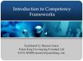 Introduction to Competency Frameworks PowerPoint PPT Presentation