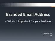 Importance of Branded Email Addresses