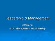 PPT – Leadership PowerPoint presentation | free to view - id: 3e803c-NDI2M