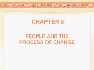 PEOPLE AND THE PROCESS OF CHANGE