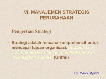 Pengertian Strategi