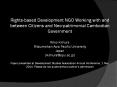 Rights-based Development NGO Working with and between Citizens and Neo-patrimonial Cambodian Government Rikio Kimura Ritsumeikan Asia Pacific University Japan (rkimura@apu.ac.jp) Paper presented at Development Studies Association Annual Conference, 1 PowerPoint PPT Presentation