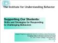 The Institute for Understanding Behavior PowerPoint PPT Presentation
