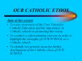 OUR CATHOLIC ETHOS PowerPoint PPT Presentation