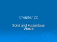 Solid and Hazardous Waste PowerPoint PPT Presentation