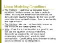 Linear Modeling-Trendlines PowerPoint PPT Presentation