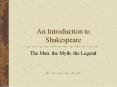 An Introduction to Shakespeare PowerPoint PPT Presentation