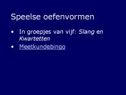 Speelse oefenvormen