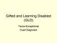 Gifted and Learning Disabled (GLD) PowerPoint PPT Presentation