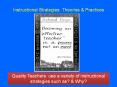 Instructional Strategies: Theories PowerPoint PPT Presentation