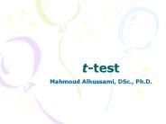 t-test