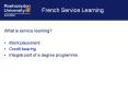 French Service Learning PowerPoint PPT Presentation