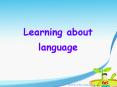 Learning about language PowerPoint PPT Presentation