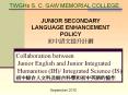 Collaboration between  Junior English and Junior Integrated Humanities (IH)/ Integrated Science (IS) ???????????????????? PowerPoint PPT Presentation