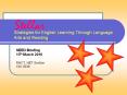 Strategies for English Learning Through Language Arts and Reading PowerPoint PPT Presentation