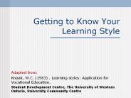 Getting%20to%20Know%20Your%20Learning%20Style