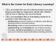 What is the Center for Early Literacy Learning? PowerPoint PPT Presentation