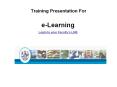 Training Presentation For PowerPoint PPT Presentation