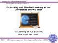 E-Learning und Blended Learning an der Universit PowerPoint PPT Presentation